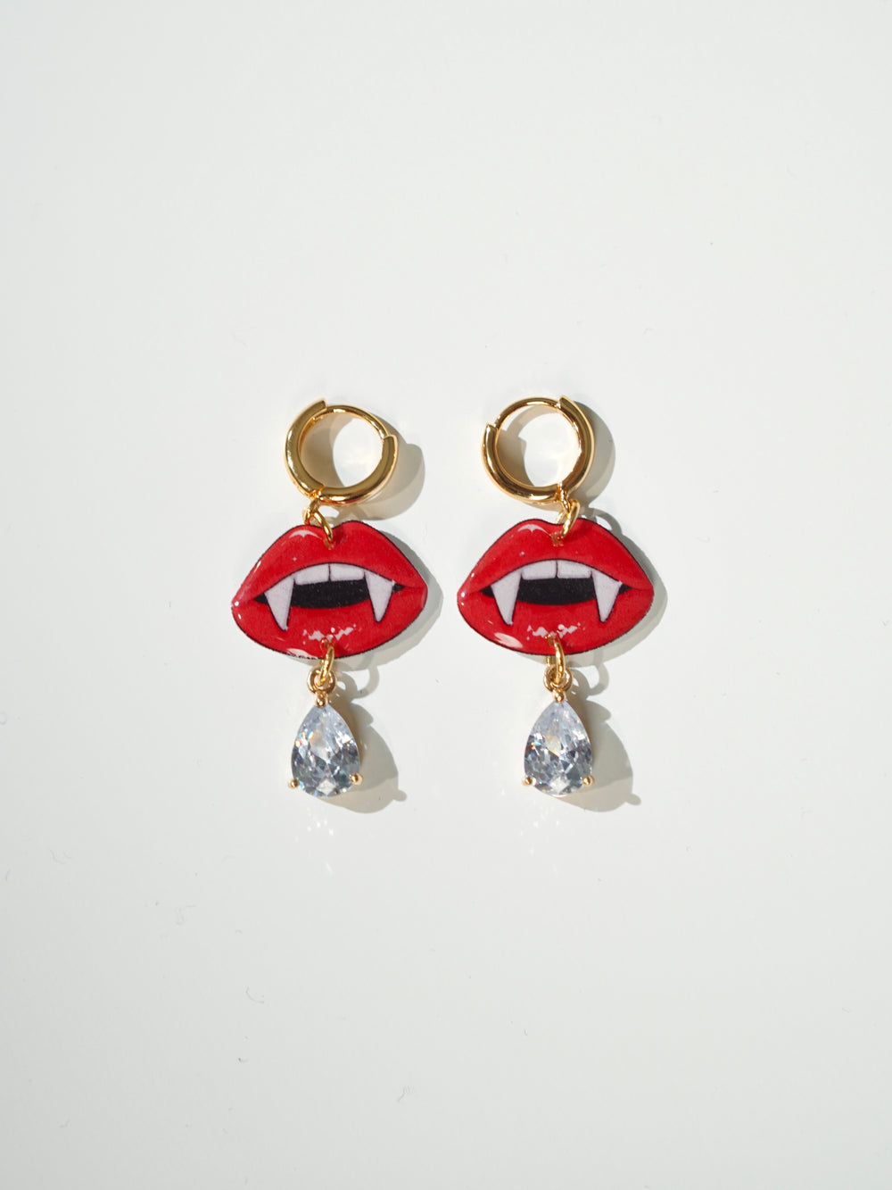 Vampire Red Lips Earrings | Halloween Handmade Earrings |