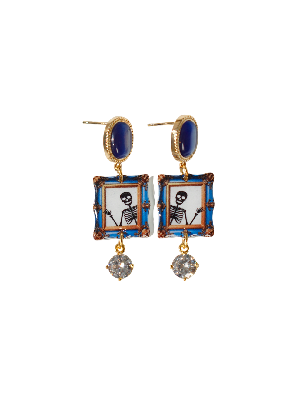Halloween Skeleton Earrings | Handmade Spooky Earrings
