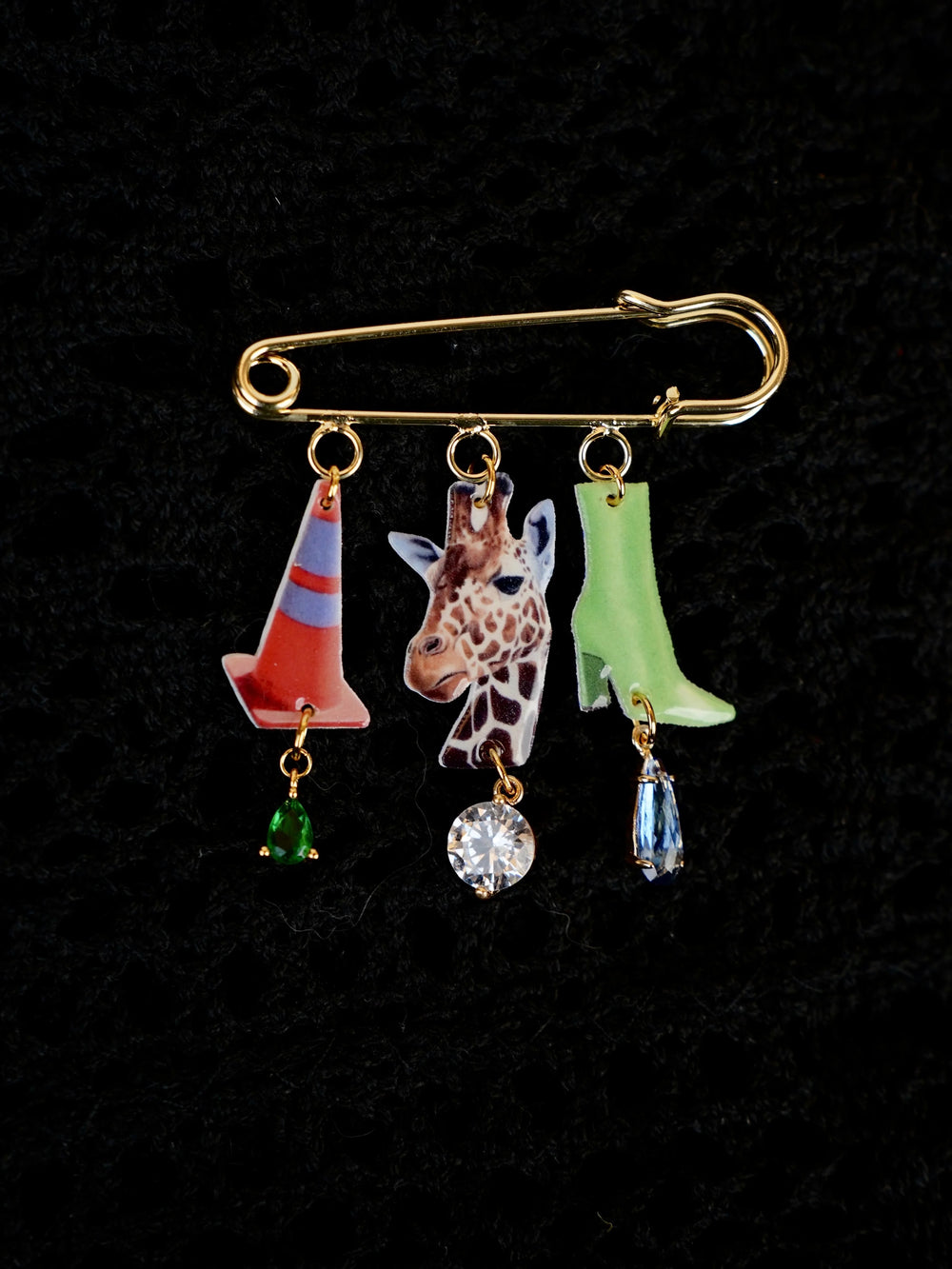 Giraffe Brooches