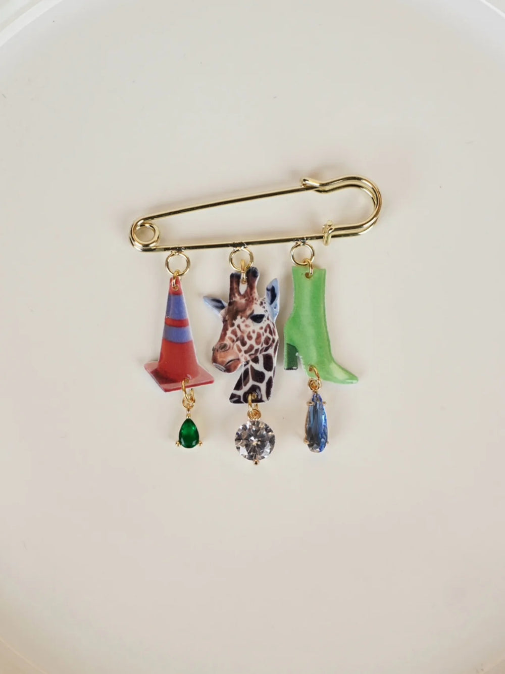 Giraffe Brooches