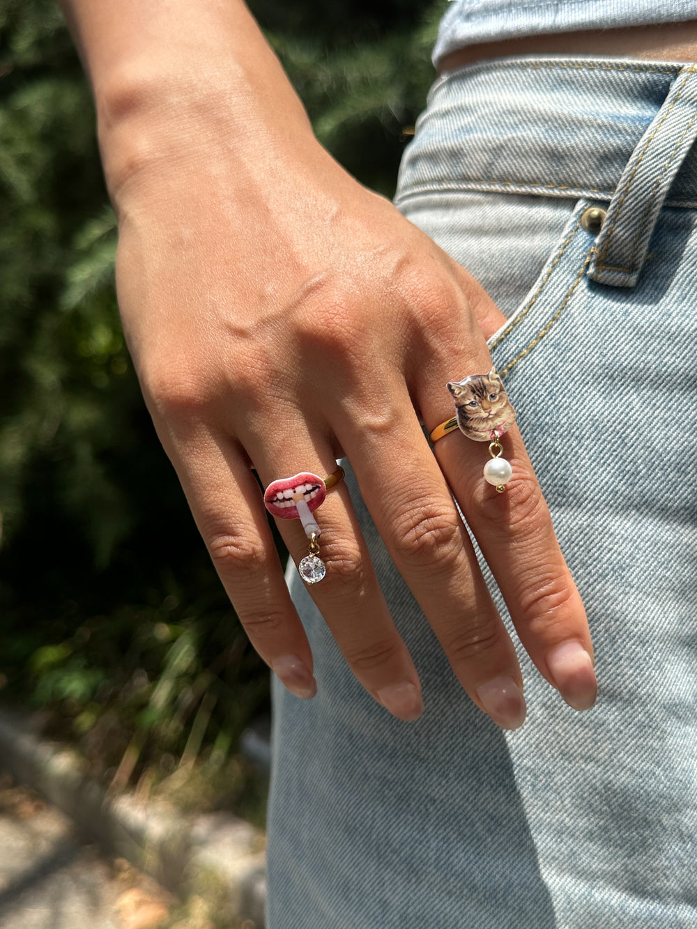 Tabby Cat Rings