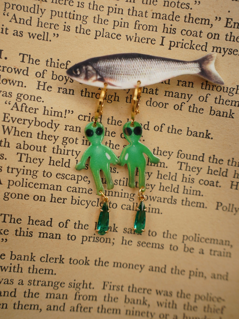Green E.T.Earrings