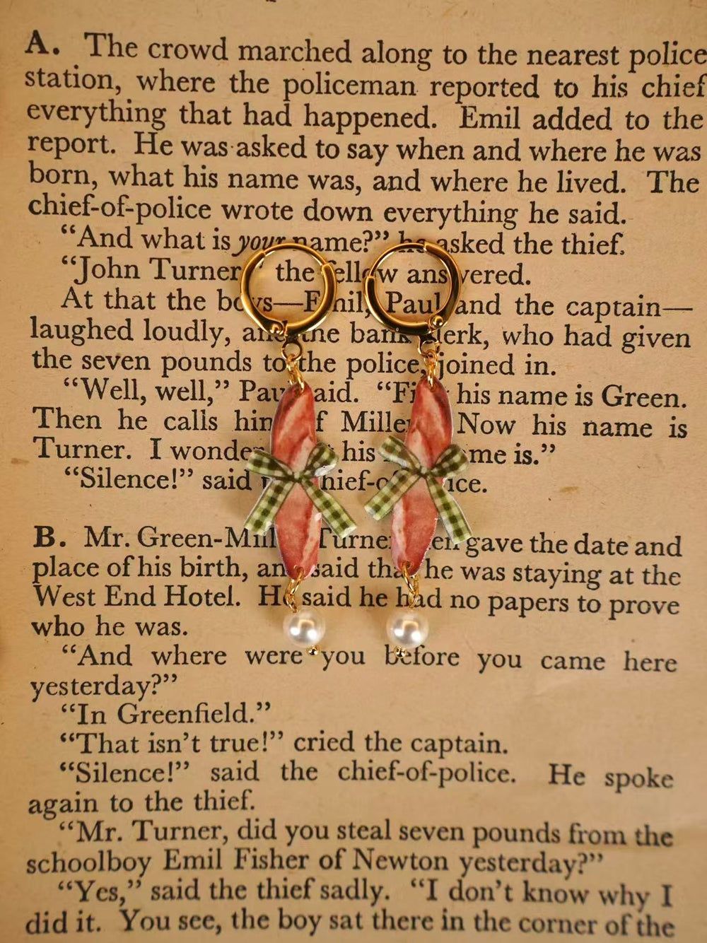 Elegant Baguette Earrings