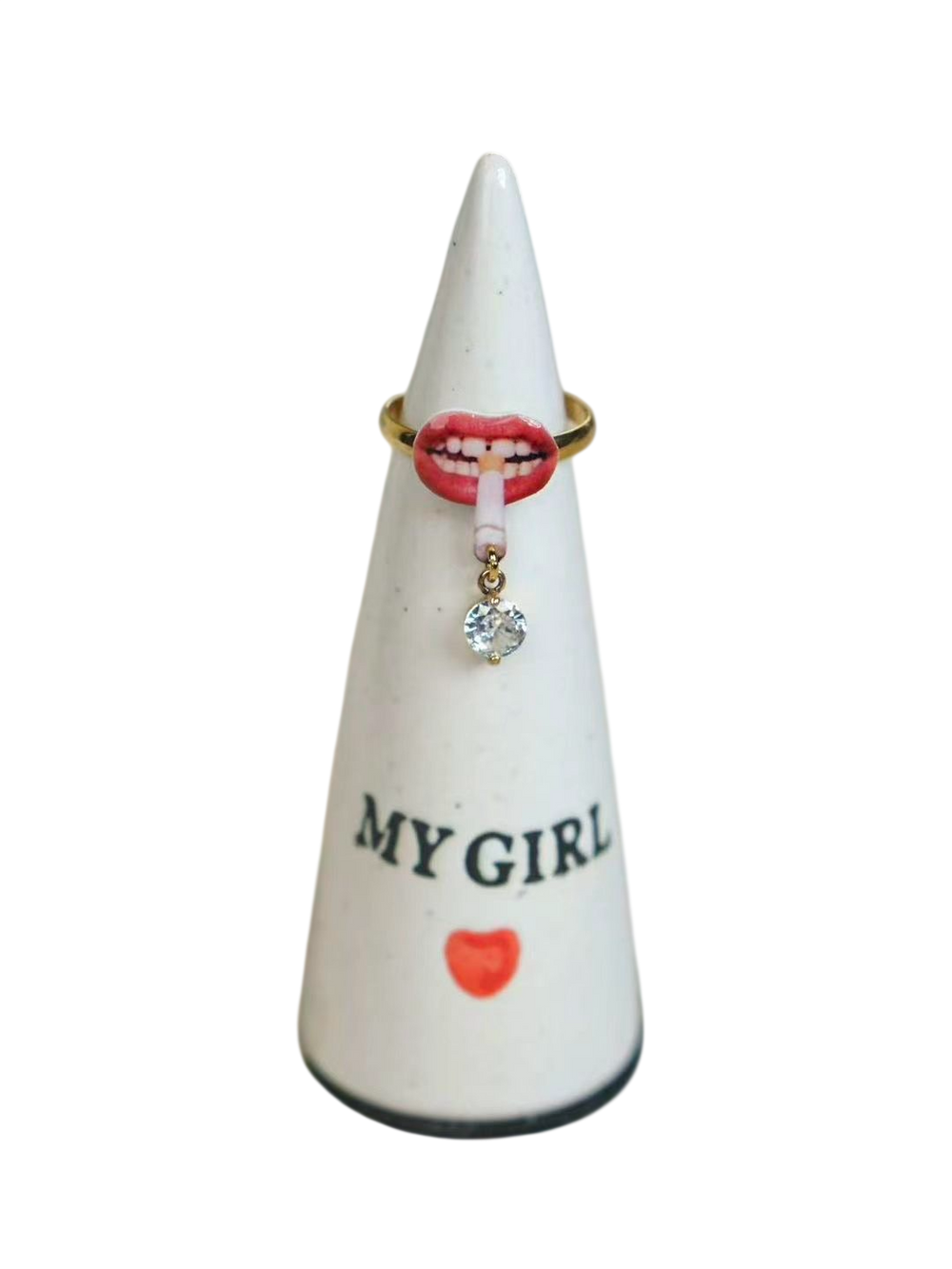 Hot Red Lips Rings