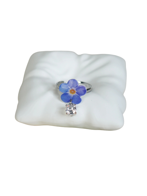 Little Blue Flower Ring