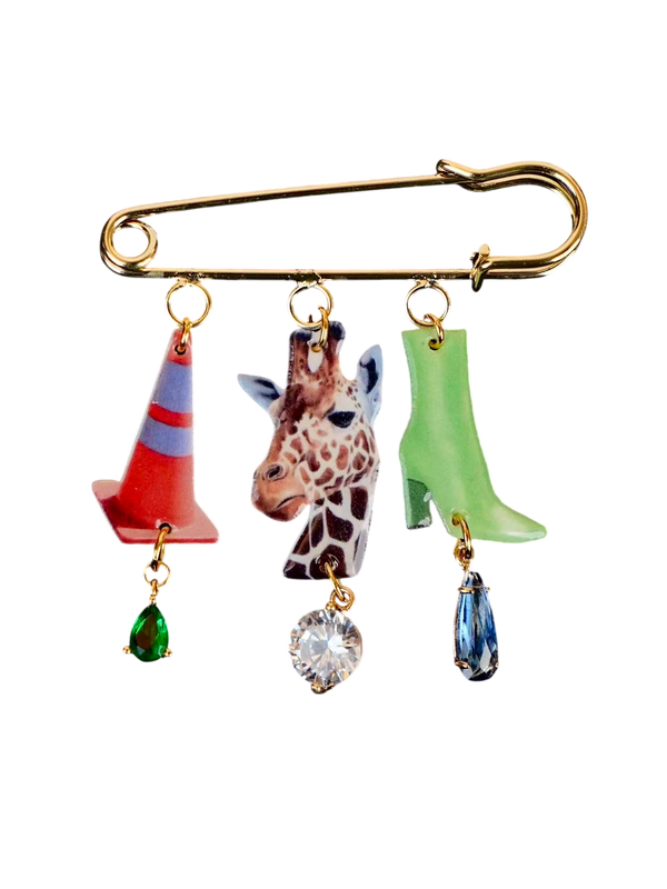 Giraffe Brooches