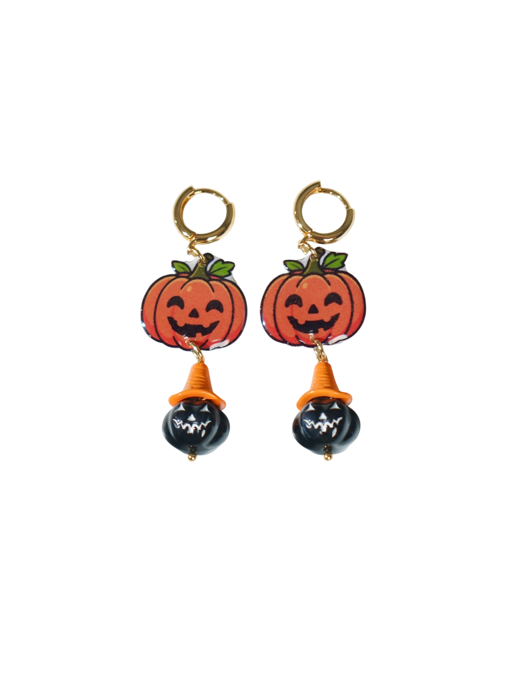 Halloween Pumpkin Earrings | Unique Handmade Earrings | Cute Spooky Jewelry