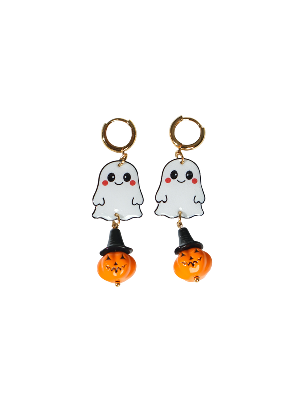 Cute Halloween Ghost Earrings | Handmade Earrings