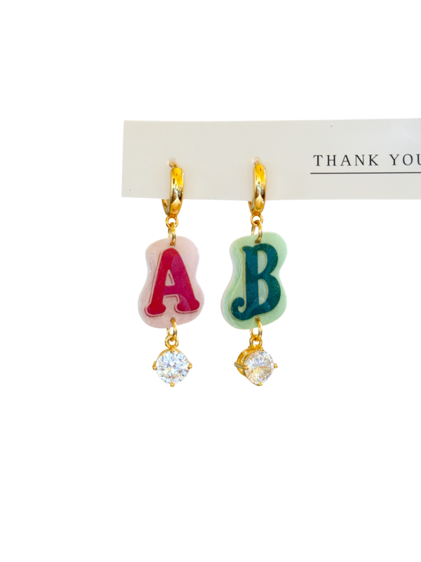 Initial & Letter Earrings | Unique Handmade Earrings | Fun Jewelry