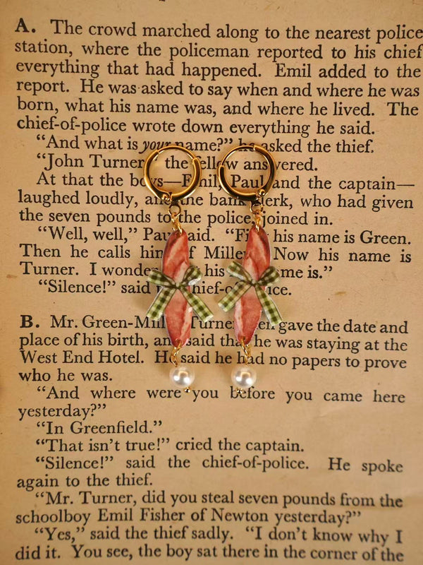 Elegant Baguette Earrings